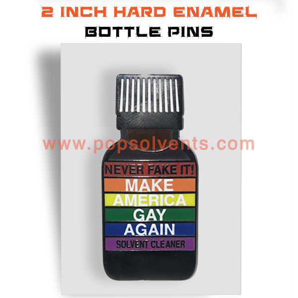 Hard Enamel Fashion Bottle Pin Make America Gay Again
